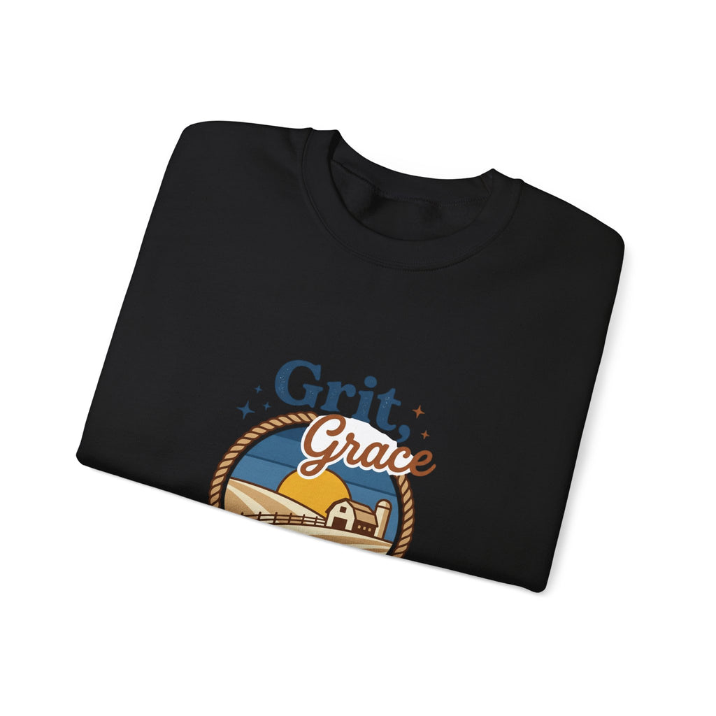 Grit Grace Skies Sweatshirt | western ranch, prairie vintage crewneck