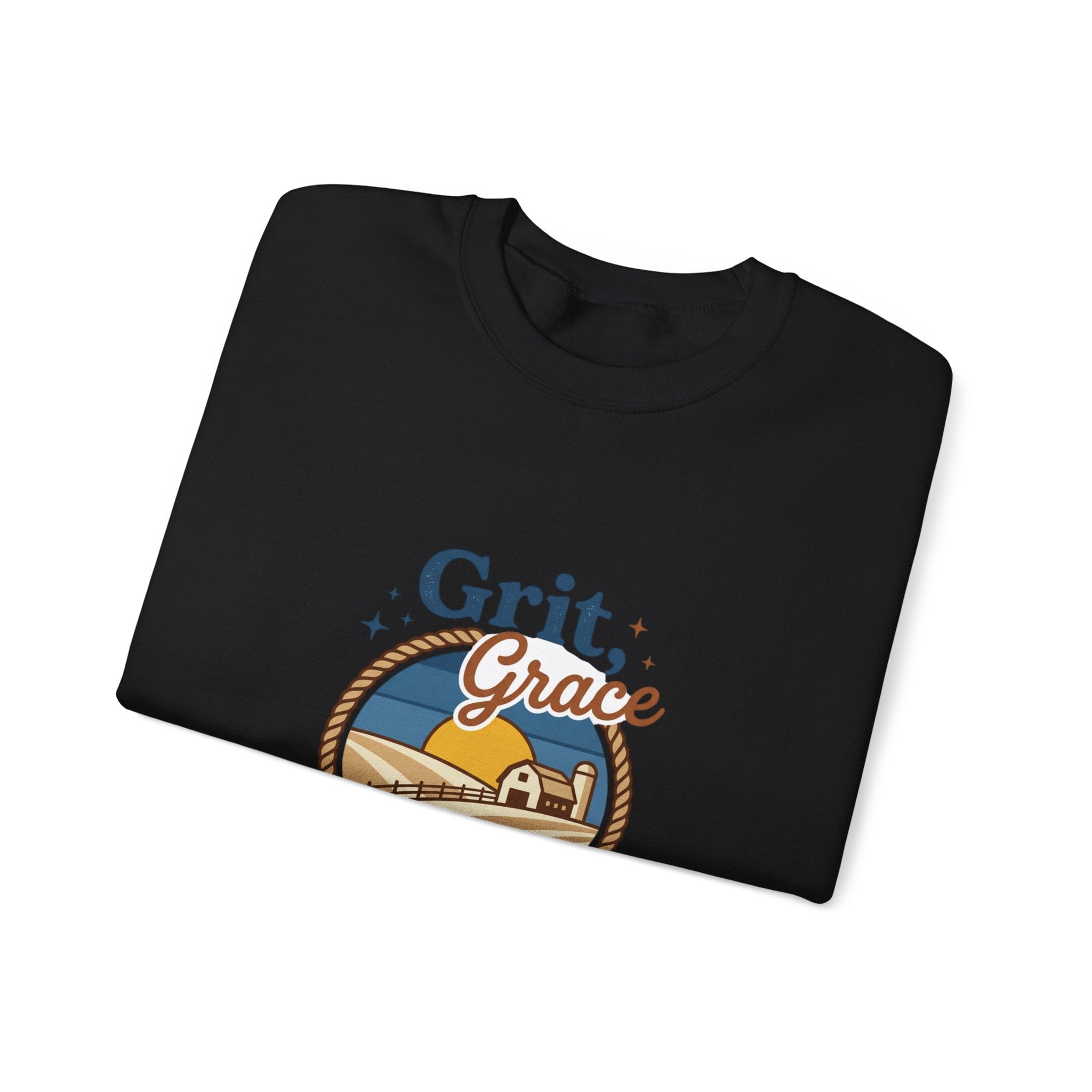 Grit Grace Skies Sweatshirt | western ranch, prairie vintage crewneck