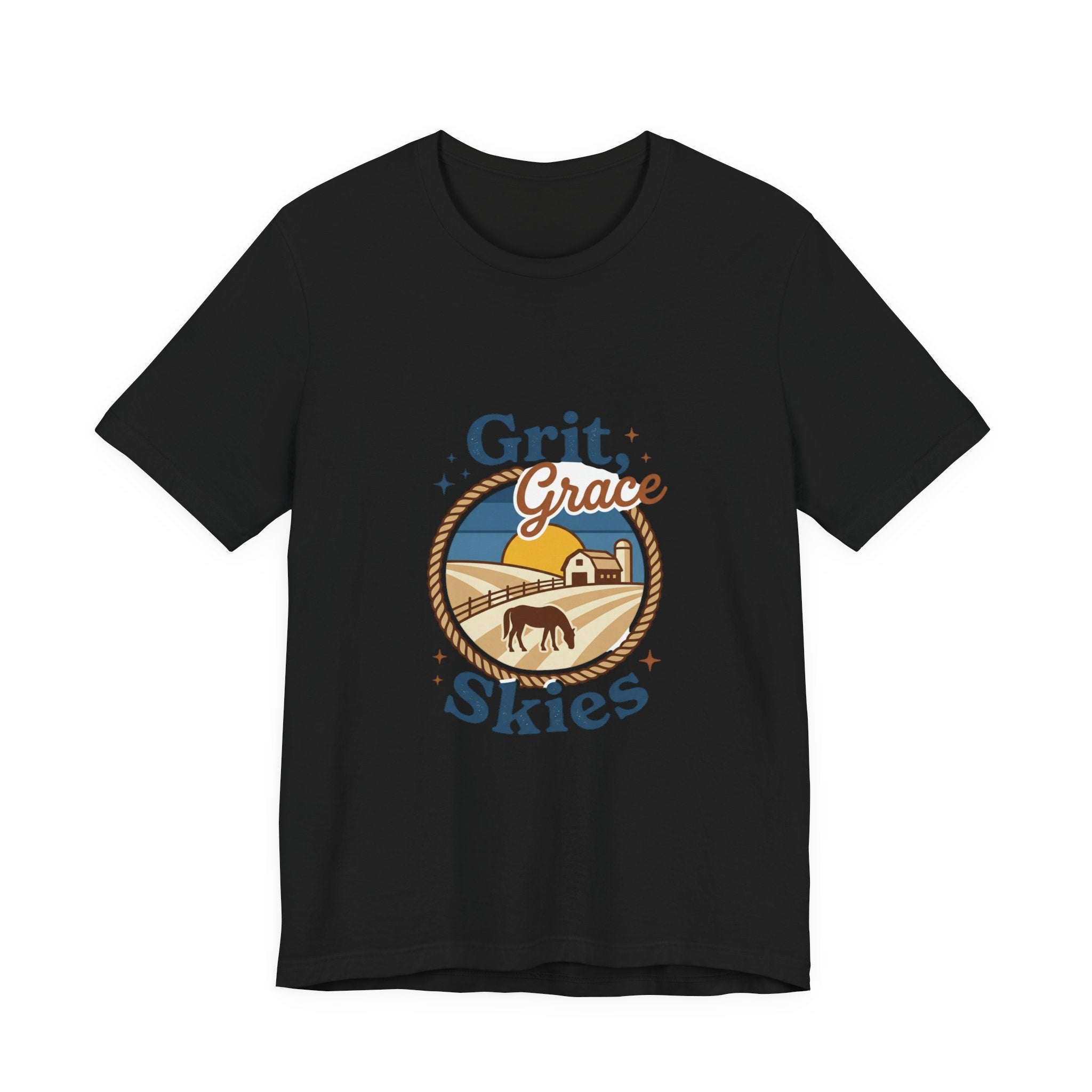 Grit Grace Skies Tee | Western Cowgirl Ranch Rustic Prairie Vintage