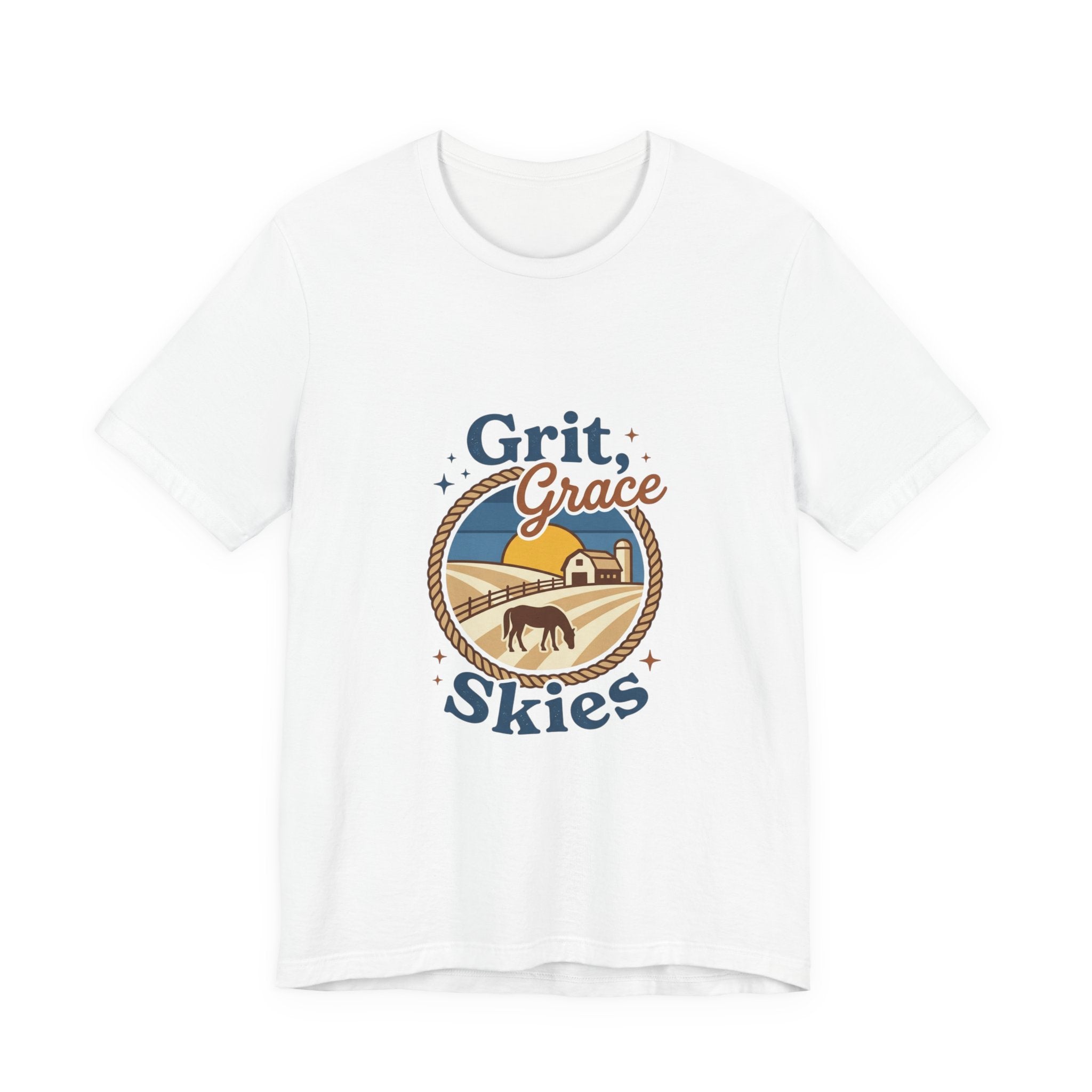 Grit Grace Skies Tee | Western Cowgirl Ranch Rustic Prairie Vintage