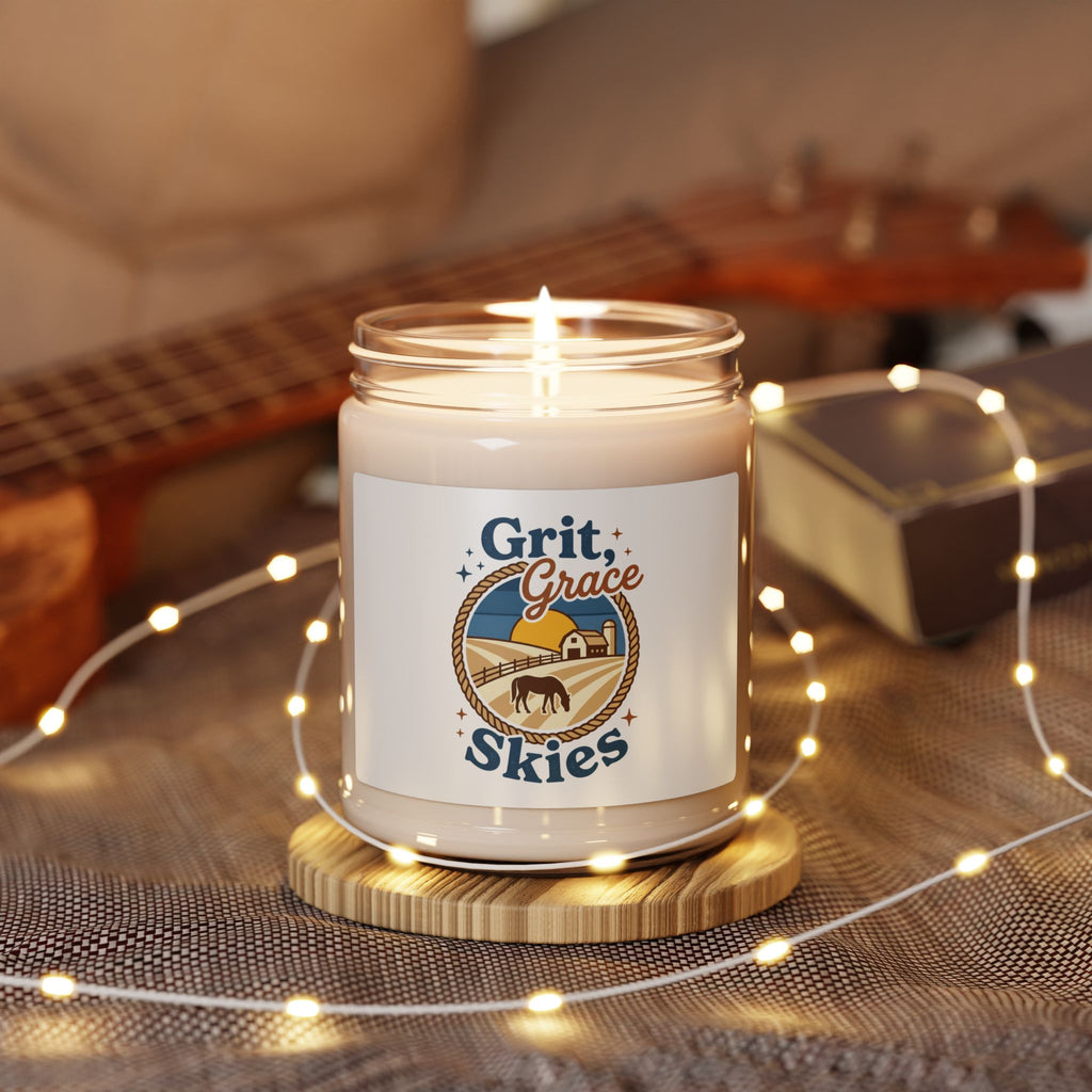 Grit Grace Skies Candle | Soy Jar Candle, Rustic Western Prairie Scent