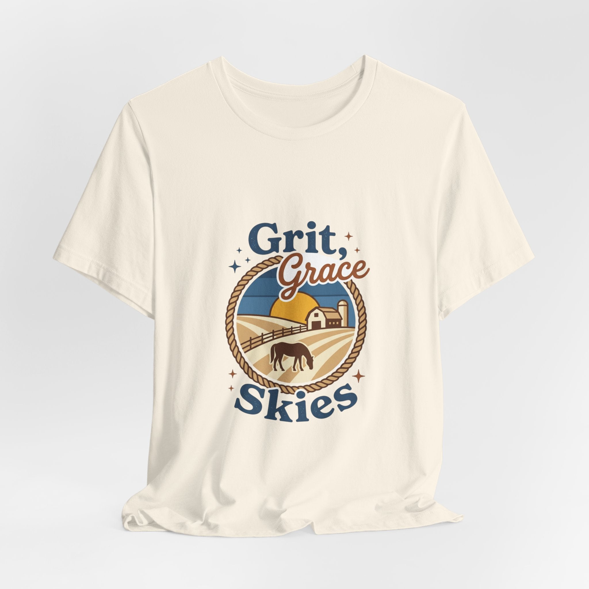 Grit Grace Skies Tee | Western Cowgirl Ranch Rustic Prairie Vintage