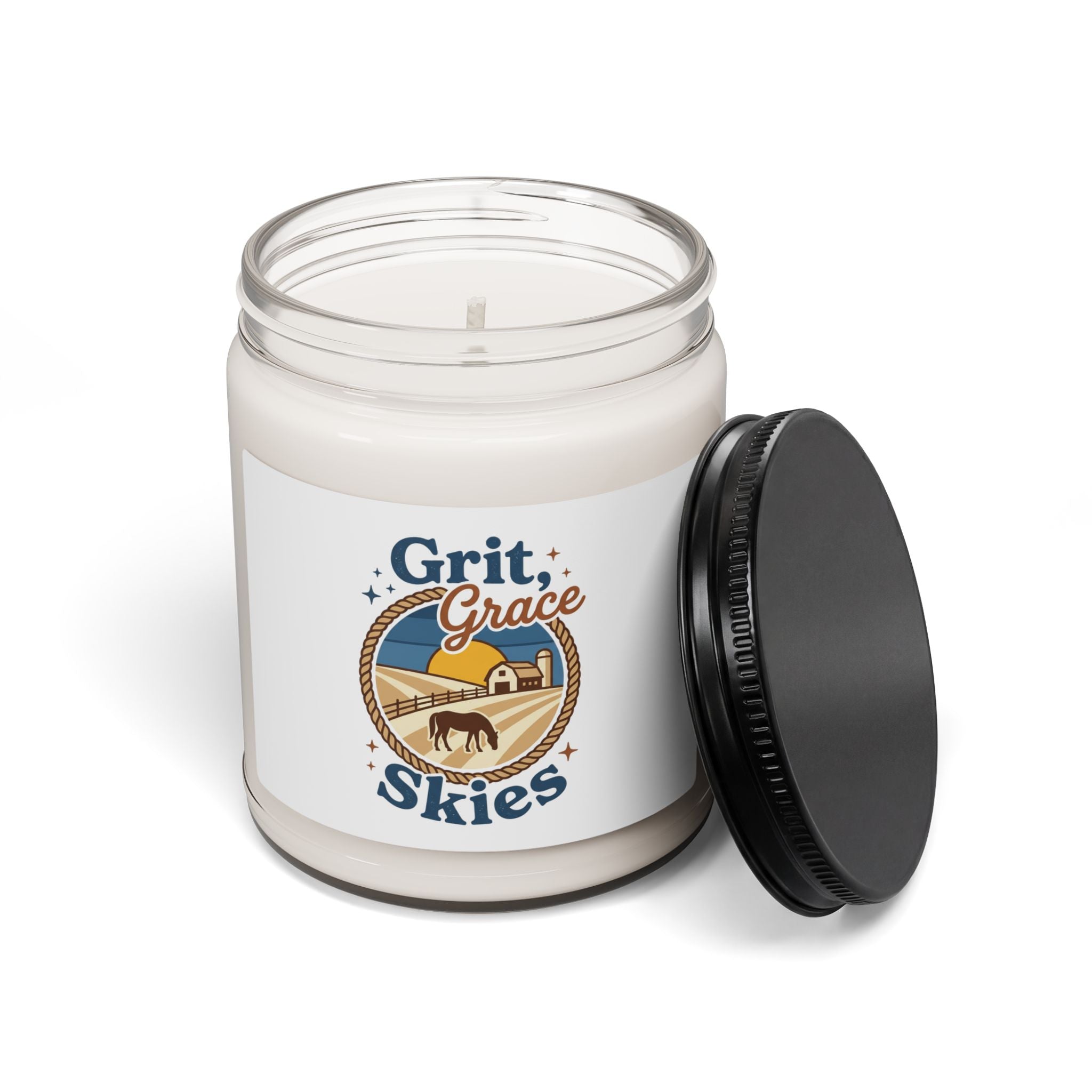 Grit Grace Skies Candle | Soy Jar Candle, Rustic Western Prairie Scent