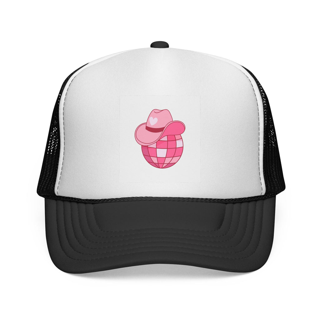 Pink Cowboy Disco Ball Trucker Cap