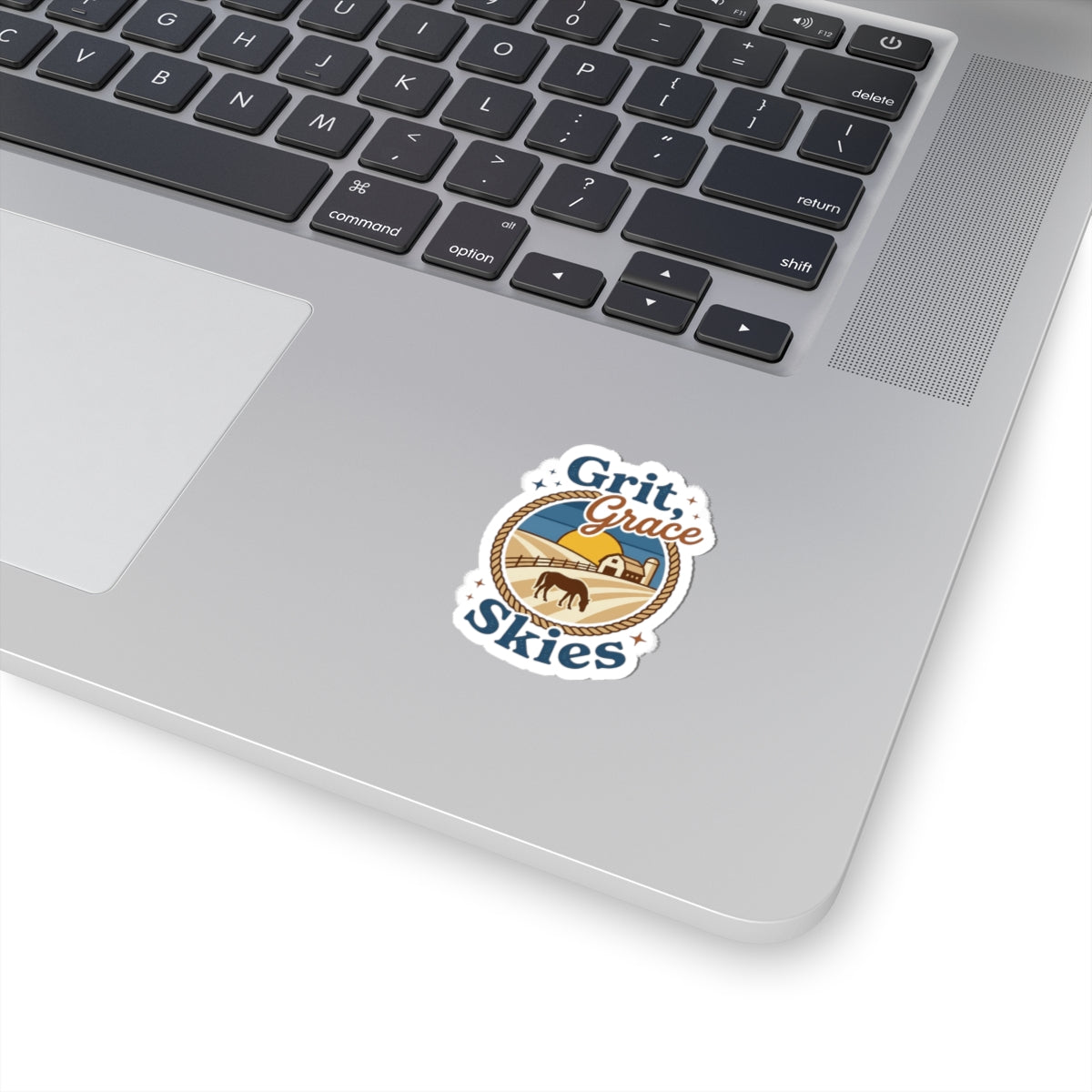 Grit & Grace Skies Sticker | Western Ranch Cowgirl Rustic Prairie Emblem