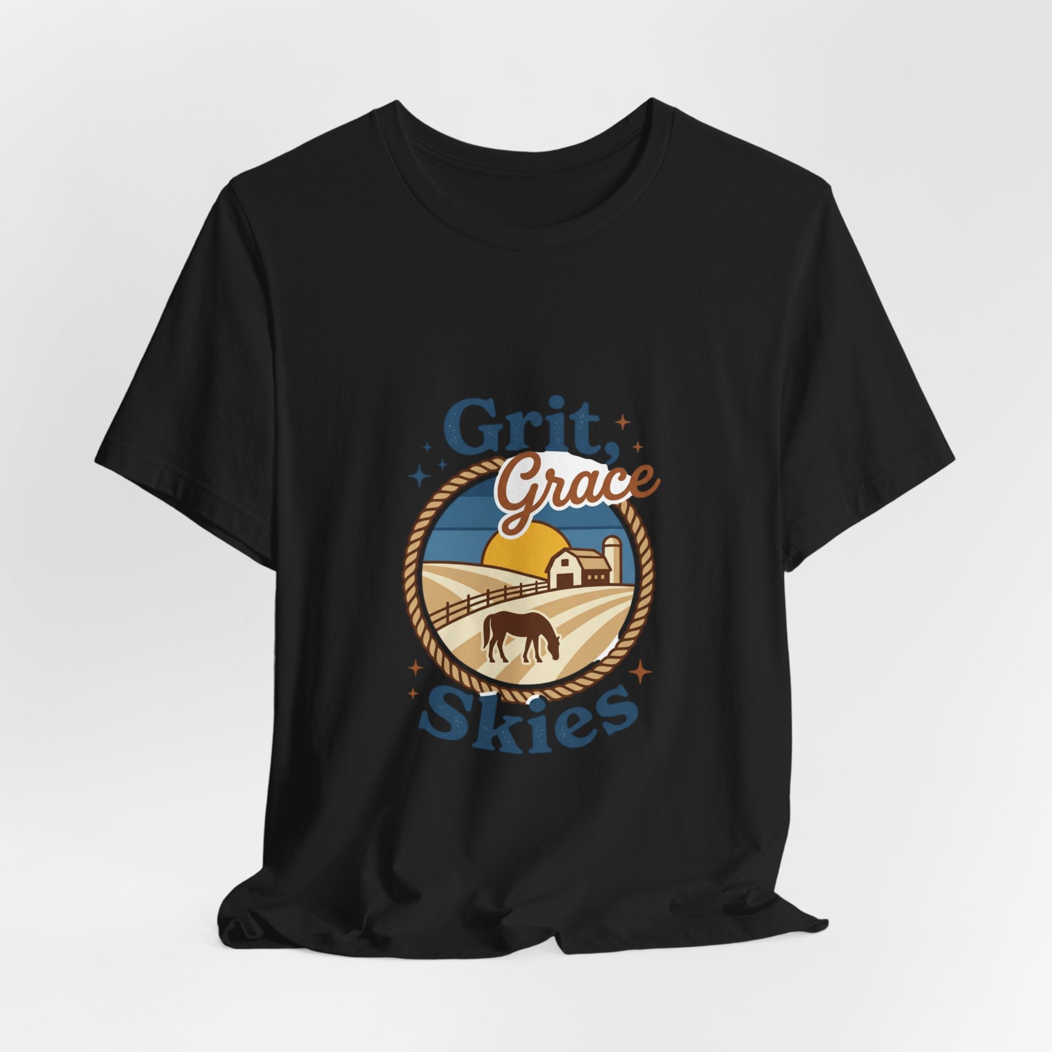 Grit Grace Skies Tee | Western Cowgirl Ranch Rustic Prairie Vintage
