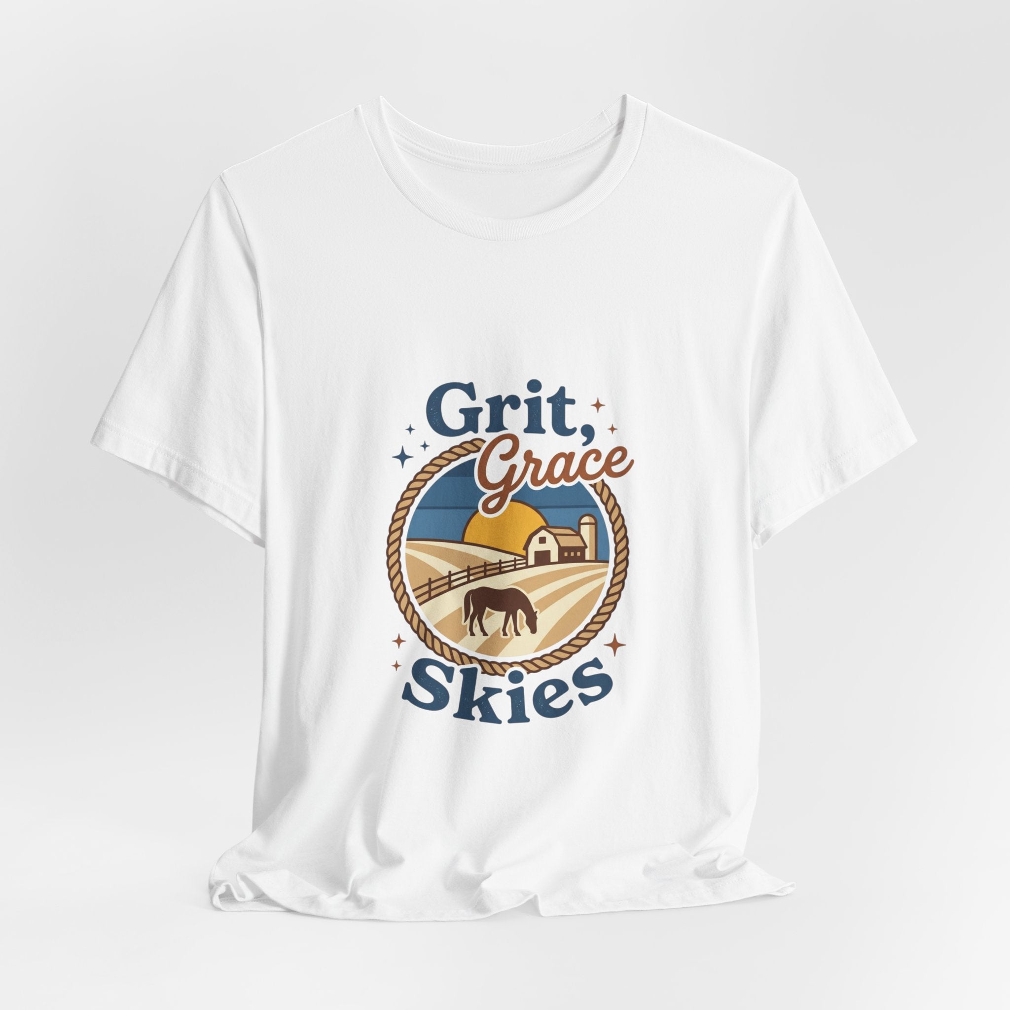 Grit Grace Skies Tee | Western Cowgirl Ranch Rustic Prairie Vintage