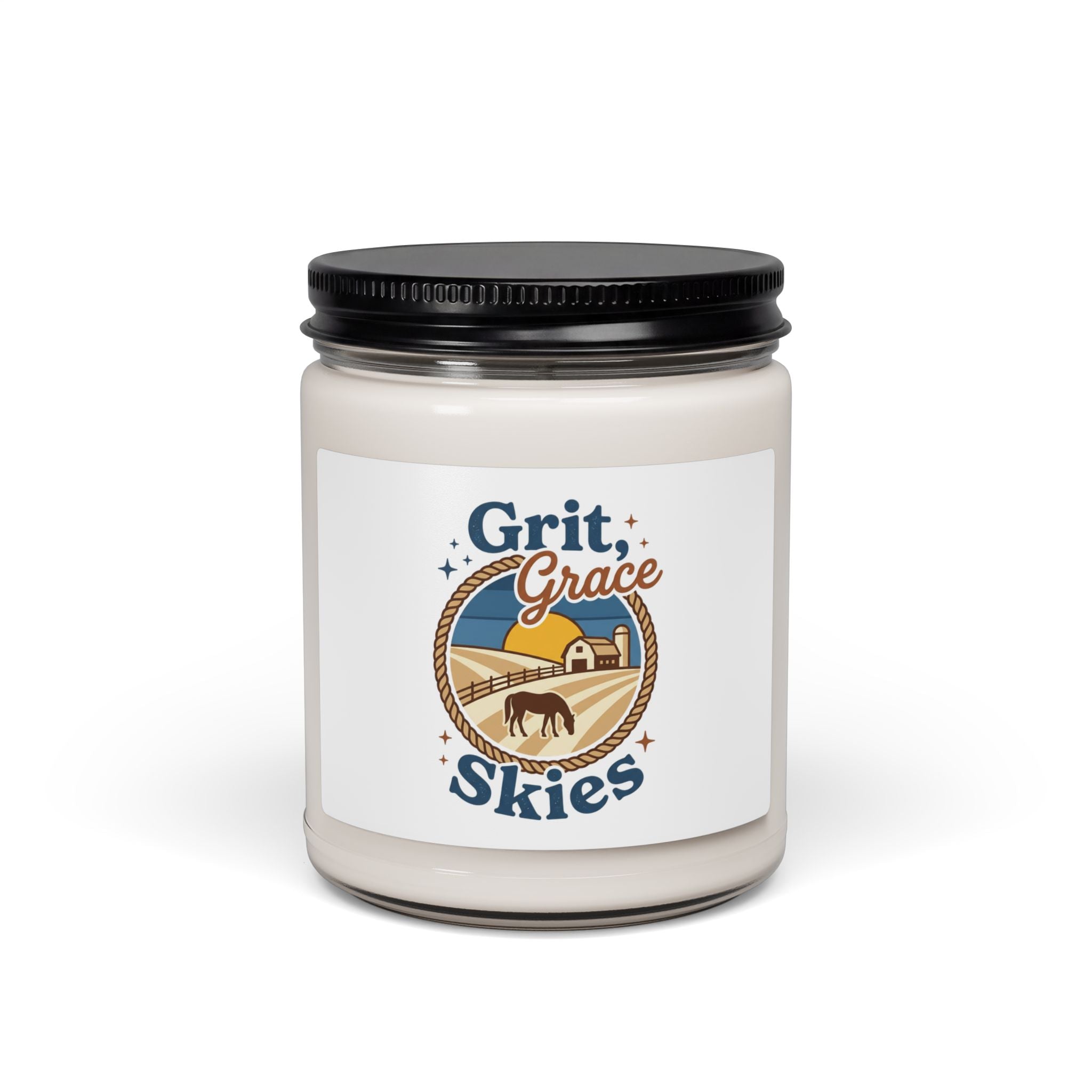 Grit Grace Skies Candle | Soy Jar Candle, Rustic Western Prairie Scent