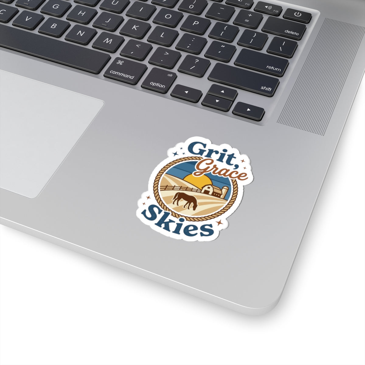 Grit & Grace Skies Sticker | Western Ranch Cowgirl Rustic Prairie Emblem