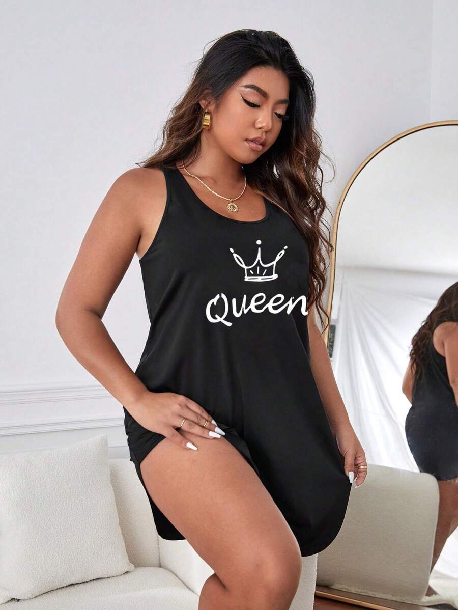 Black_Sleeveless_Scoop_Neck_Nightgown_Left Side-_Black